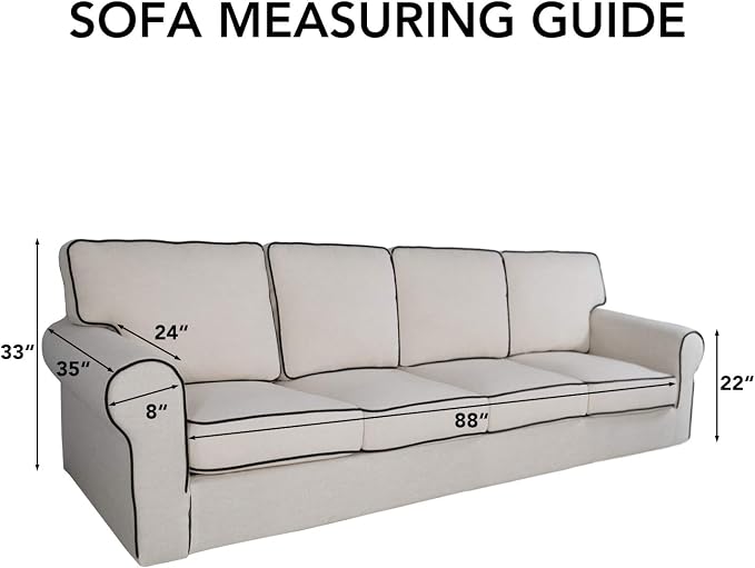 PureFit Reversible Quilted Couch Covers for Dogs Sofa Cover 4 Seater 88" | Peacock Blue/Beige, Water Resistant Couch Protector, Washable Pet Couch Cover with Non Slip and Elastic Straps For Kids