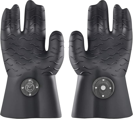 MagneCHEF Freedom Series Magnetic Quick-Release BBQ Gloves – Get Out Fast, 500°F Heat Resistant Silicone, 3mm Thick, Non-Slip Grip, Waterproof & Easy Clean