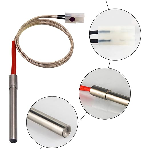 Auger Motor, Grill Induction Fan, Fire Burn Pot, and Hot Rod Ignitor Kit, with Screws and Fuse Compatible with Pit Boss and Traeger Wood Pellet Grill Smokes