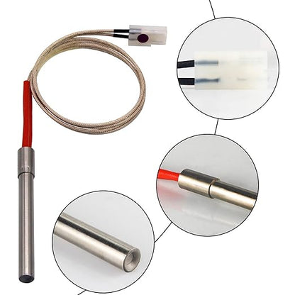 Auger Motor, Grill Induction Fan, Fire Burn Pot, and Hot Rod Ignitor Kit, with Screws and Fuse Compatible with Pit Boss and Traeger Wood Pellet Grill Smokes