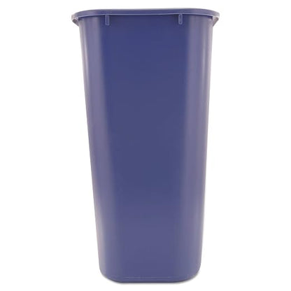 Rubbermaid Commercial Products Deskside Recycling Can, 10.25-Gallon/41-Quart, Blue Recycling Symbol, Plastic, for Bedroom/Bathroom/Office/Under Desk/Sink, Pack of 12