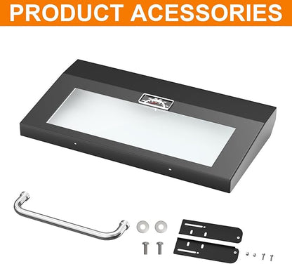 BBQ Future Griddle Lid for Blackstone 28 inch Griddle, Clear View Griddle Hard Cover Hood for 28" Blackstone 1517 1853 2206 1885 and More, Flat Top Cooking Station
