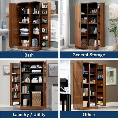 Sauder HomePlus Storage Cabinet/ Pantry cabinets, Sienna Oak finish