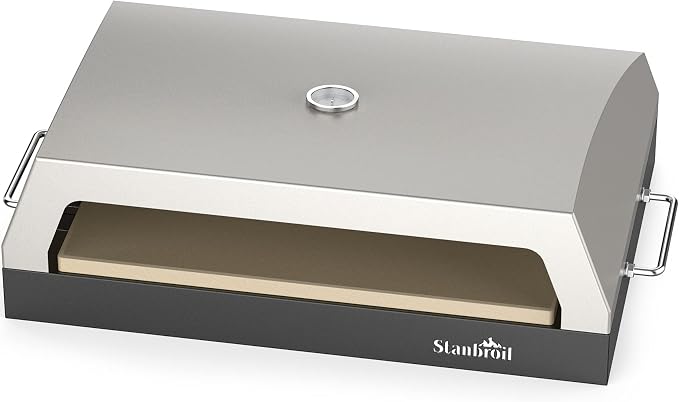 Stanbroil Pizza Oven Attachment for Camp Chef 16" Cooking System Stove | 2-Burner Stove Attachment, 19" x 15" Pizza Stone, Converts Camp Chef Stove into Outdoor Pizza Oven