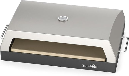Stanbroil Pizza Oven Attachment for Camp Chef 16" Cooking System Stove | 2-Burner Stove Attachment, 19" x 15" Pizza Stone, Converts Camp Chef Stove into Outdoor Pizza Oven