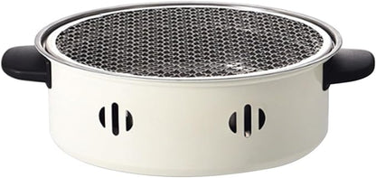 GLOGLOW Charcoal Grill Portable BBQ Grill Stove with 2 Handles for Indoor Outdoor Camping Picnic Backyard