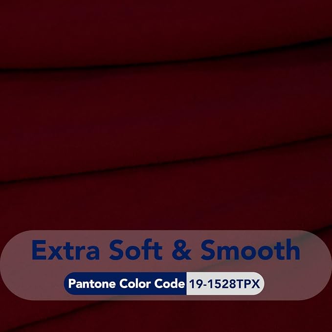 PureFit Stretch Couch Covers for Sofa Large Sofa Slipcovers Wine | 1-Piece Spandex Couch cover Soft Couch protector, Sofa cover Washable with Non Skid Foam and Elastic Bottom for Kids, Dogs