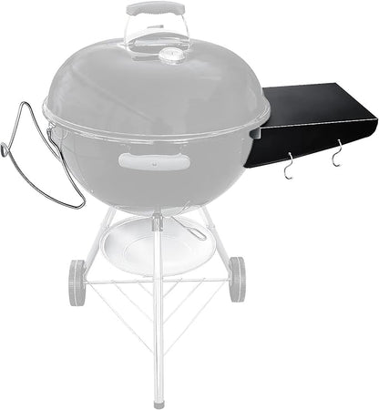 GRISUN Grill Table Shelf and Lid Holder for Weber Kettle Grills 22 Inches, Charcoal Grill Side Table Shelf and Slide a Side Lid Prop, Charcoal Grill Accessories for Weber, (Grill No Included)
