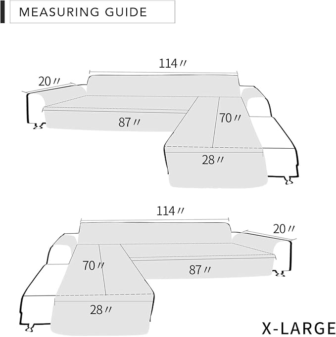 Easy-Going Sofa Slipcover L Shape Sofa Cover Sectional Couch Cover Furniture Protector Mat for Pets Dog Cat (X-Large,Camel/Camel) | Soft Sofa Slipcover For Dogs, Fits Left/Right Chaise Lounge Protector, Water Resistant Mat For Living Room