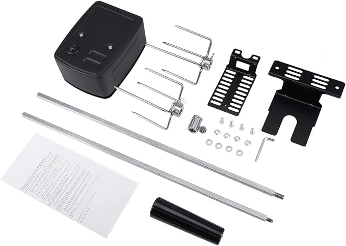 Universal Rotisserie Kit, Portable to Carry Resistant High Efficiency Rotisserie Kit Universal, Barbecues Even Camp Fires for Picnic Camping