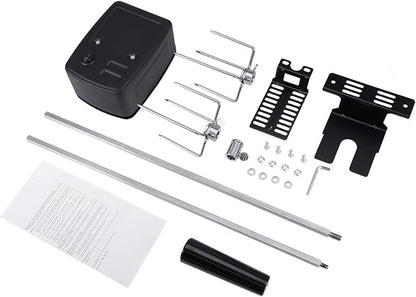 Universal Rotisserie Kit, Portable to Carry Resistant High Efficiency Rotisserie Kit Universal, Barbecues Even Camp Fires for Picnic Camping