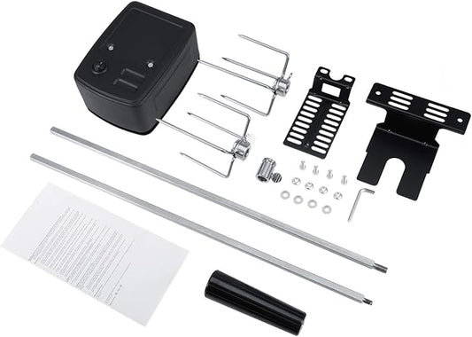 Universal Rotisserie Kit, Portable to Carry Resistant High Efficiency Rotisserie Kit Universal, Barbecues Even Camp Fires for Picnic Camping
