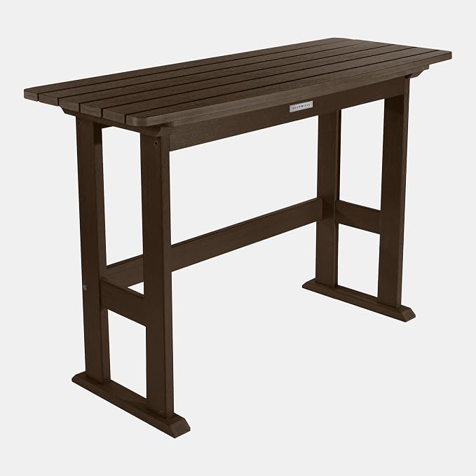 highwood Lehigh 6pc Counter Height Balcony Dining Set, Weathered Acorn