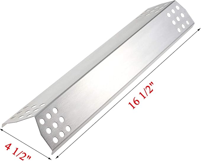 Replacement Flame Tamers for 720-0787D, 720-0953, 720-0819 BBQ Gas Grill Models, Set of 3 Stainless Steel Burner Covers Heat Plate Shields Replacement