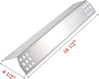 Replacement Flame Tamers for 720-0787D, 720-0953, 720-0819 BBQ Gas Grill Models, Set of 3 Stainless Steel Burner Covers Heat Plate Shields Replacement