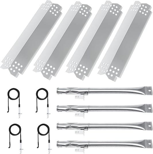 Grill Replacement for Nexgrill 4 Burner - Grill Parts for 720-0830H, 720-0830D, 720-0783E, 720-0830A Gas Grill, Grill Burner, Heat Plates Ignitors Kit,4 Packs