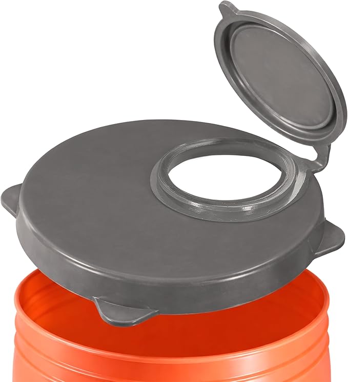 Skywin 5 Gallon Bucket Lid, Seal Lid, Wood Pellet Storage Containers, Bird Seed Container, Lump Charcoal Storage, Weather Resistant Rubber (Bucket Not Included) (Grey)