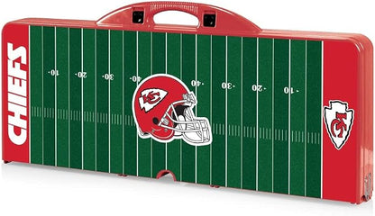 Picnic TIME NFL Football Field Folding Picnic Table, Camping Table, Outdoor Table with Umbrella Hole