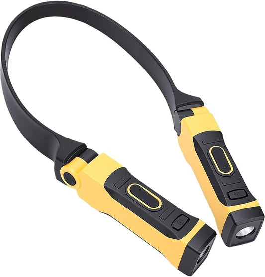 Rechargeable LED Neck Light for Nighttime Grilling or Camping, Handsfree Outdoor Reading Neck Lamp for Easy Tasking