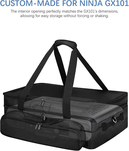 Carrying Bag for Ninja Sizzle Pro XL Indoor Griddle & Grill GX101 — 1280D Water-Resistant Oxford Shell — Cover for Ninja GX101 - Storage Case for Grill Plate & Accessories Tools, Bag Only