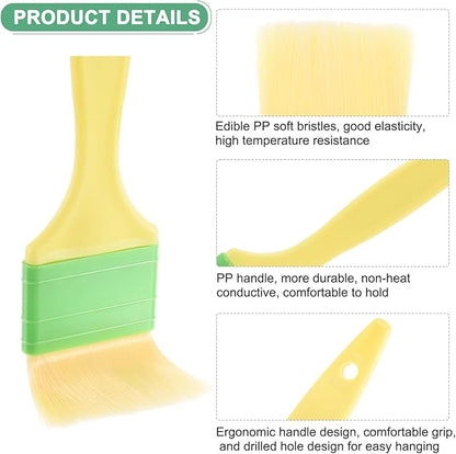 M METERXITY 2-Pack Pastry Brush, Soft Basting Baking BBQ Oil Brush for Cooking/Barbecue/Kitchen [2"]