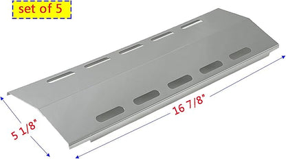 Parts Kit DG257 Replacement for Ducane 5 Burner 30500701/30500097 Gas Grill Repair Kit Stainless Steel Burners & Heat Plates