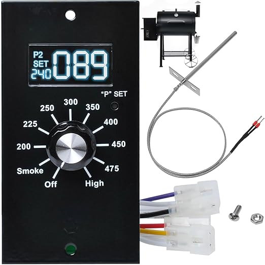 Upgrade Control Board kit Compatible with Pit Boss Pellet Grill Panel | PB700R1 700FB PB820 PB820d PB340 440D Replacement Parts, Temperature Controller, Grill Repair Accessory，Sensor Probe Kit.