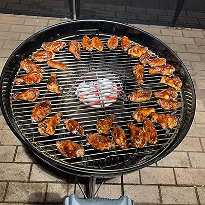 BBQ Whirlpool for Weber 22 Kettle Grill Accessories, Stainless Steel Whirlpool Charcoal Grill Accessories Fit Weber Kettle WSM Smoker,L&XL Big Green Egg Grills,Kamado Joe Big Joe