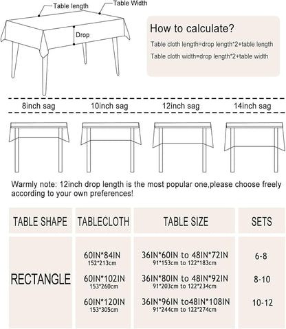 Outdoor Tablecloth with Umbrella Hole Lemon Print Outdoor Table Cover, Windproof & Easy Install Patio Tablecloth for Picnic, Garden, Backyard & Summer Parties 60 x 102 in