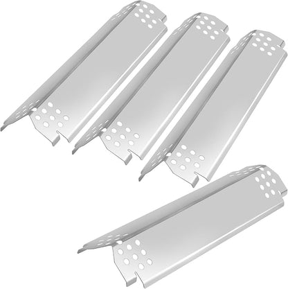 CANDANA Replacement Parts for Nexgrill 4 Burner Heat Tents Home Depot 720-0830H Gas Grill Flame Guards Shield Plates Burner Covers Stainless Steel 14.6"