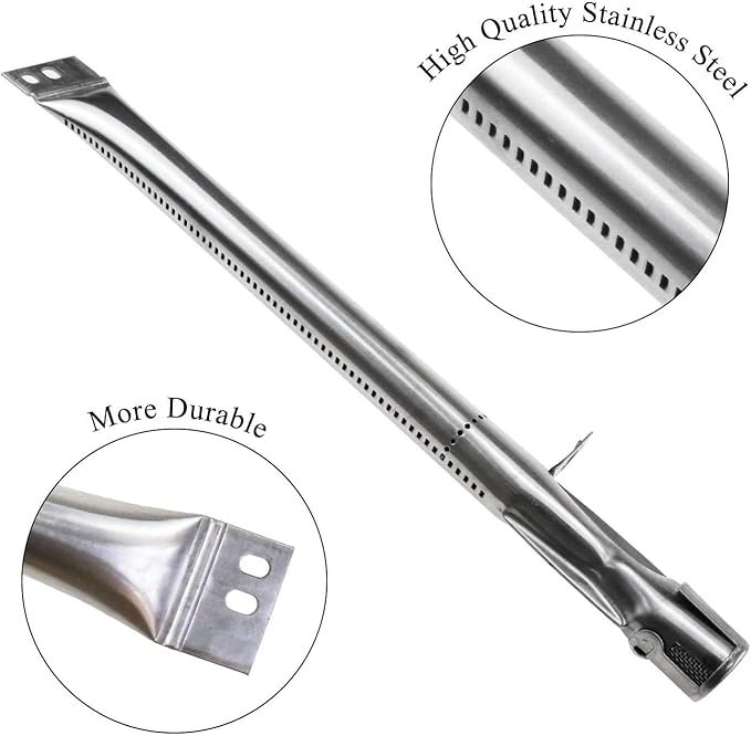 Criditpid Grill Replacement Parts for Brinkman 810-3660-S, 810-3661-F Models. Stainless Steel Grill Heat Plate Shields, Pipe Burner Tubes and Crossover Tubes.