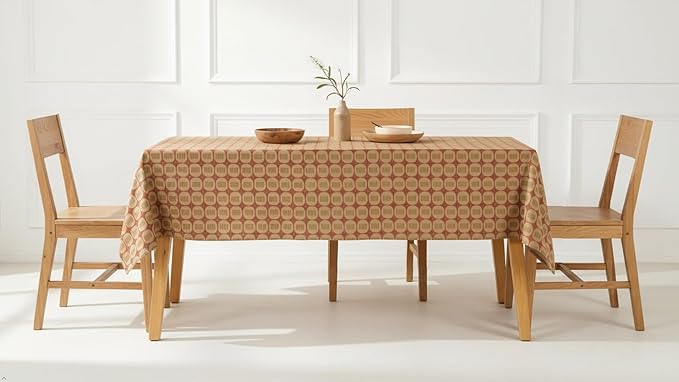 100% Cotton Hand Block Printed, Tablecloth for Kitchen, Dining, Table Cover for Parties, Chritmas, Weddings, Barbecues and Summer picnics Table Cloth