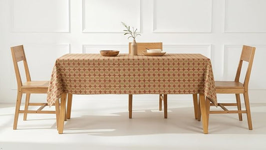 100% Cotton Hand Block Printed, Tablecloth for Kitchen, Dining, Table Cover for Parties, Chritmas, Weddings, Barbecues and Summer picnics Table Cloth