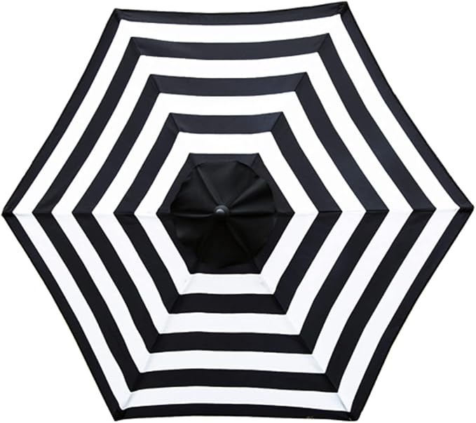 Sunnyglade 7.5ft Patio Umbrella Replacement Canopy Market Umbrella Top Outdoor Umbrella Canopy with 6 Ribs