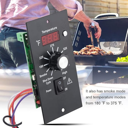 Replacement Digital Thermostat Controller Board,Digital Thermostat Wood Pellet Grill Control Board,120V Digital BBQ Thermostat Kit Control Panel Kit Parts Replacement,for Traeger Pellet Grills
