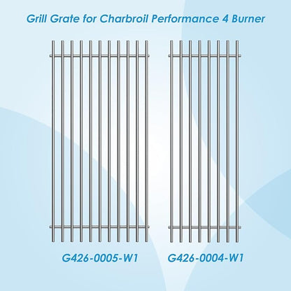 17" Grill Grate for Charbroil Performance 4 Burner 463352521 463354021 463365021 463365522 Cooking Grate for Charbroil Grill Replacement Parts 463366022 G426-0004-W1 G426-0005-W1