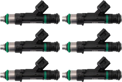 TRQ Fuel Injector Set | For 2008-2010 Chrysler Town Country Dodge Grand Caravan 2007-2011 Jeep Wrangler 2009-2010 Volkswagen Routan