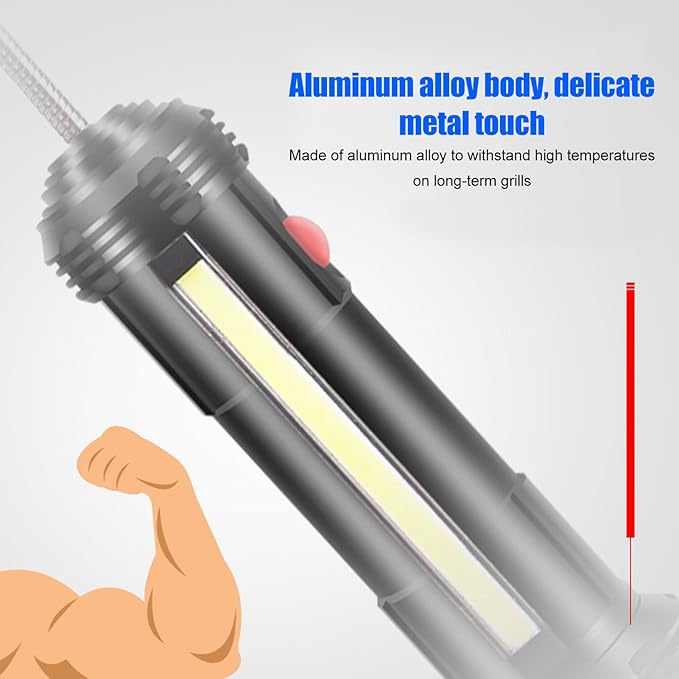 Magnetic Barbecue Grill Lights Heat LED Work Lamp for Outdoor Cooking