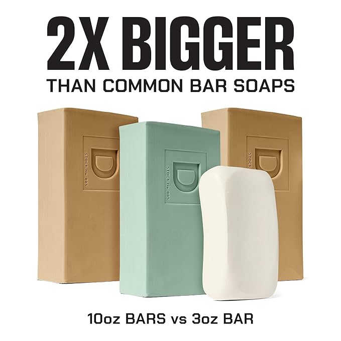 Duke Cannon Big Brick of Soap Variety Pack – Palomino, Seawolf & Sawtooth, Large 10 oz Triple Milled Men’s Bar Soap Set, Long-Lasting Body Soap Bundle