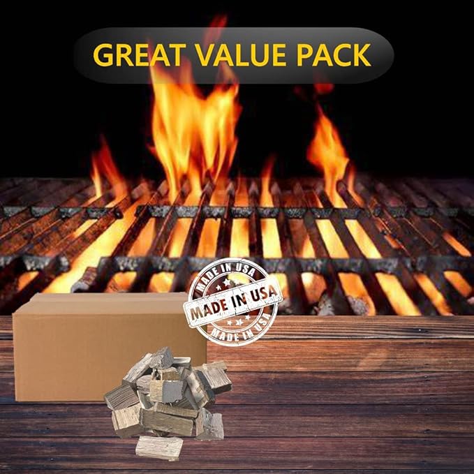 Old Potters Smoker Wood Chunks ~12 lbs for Grilling, Smoking, and Wood Fire Cooking~ 2 x 3 Inches, (Cherry, 790 Cu in.)