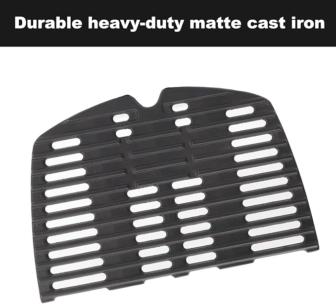 7644 Cooking Grates for Weber 516002,516001,50060001,51010001,51060001, for Baby Weber q Gas Grill Q100,Q1000,Q120,Q1200,Q1400,Cast Iron Grill Parts,2 Packs