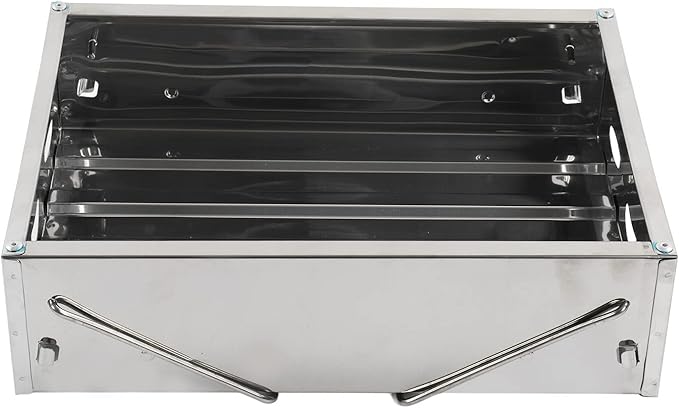 Portable Charcoal Grill, Foldable Stainless Steel Grill for Outdoor Picnic Cooking