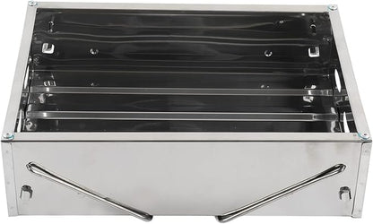 Portable Charcoal Grill, Foldable Stainless Steel Grill for Outdoor Picnic Cooking