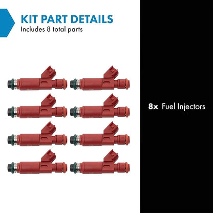 TRQ Fuel Injector Set | For 2010 Ford F-150 2011 F-250 Super Duty F-350 Super Duty