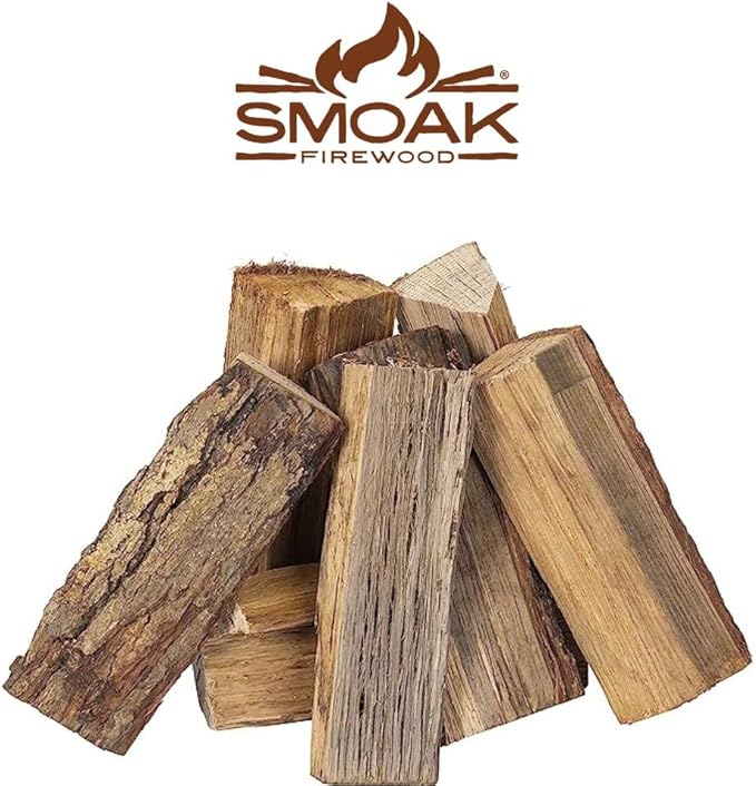 Smoak Firewood’s Cooking Wood Mini Splits - USDA Certified Kiln Dried Wood for Pizza Ovens, Grills, Smokers an BBQing (8inch Pieces, 8-10lbs 729 Cubic in – Pecan)