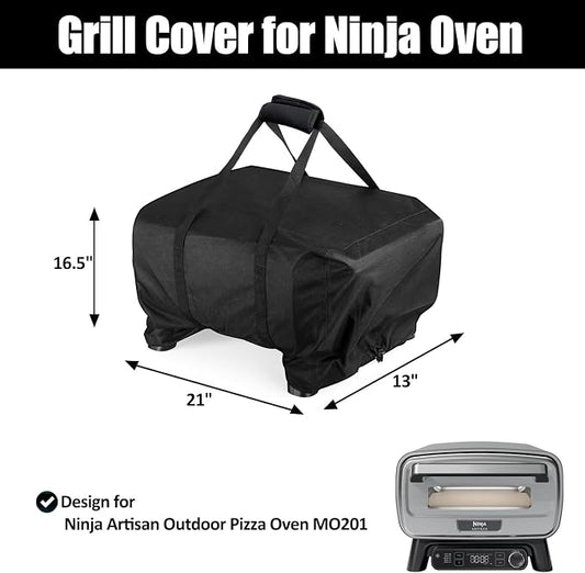 Pizza Oven Carry Cover for Ninja Artisan Outdoor Pizza Oven MO200 Series MO201, Carry Case with Durable Handle & Power Cord Storage Pocket