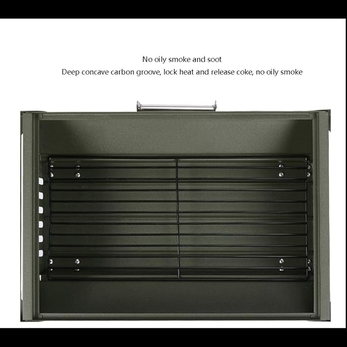 Outdoor Picnic Portable Foldable Charcoal Barbecue Grill Stainless Steel Outdoor Camping BBQ Grill for Garden Camping Grill Outdoor Grill