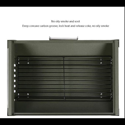 Outdoor Picnic Portable Foldable Charcoal Barbecue Grill Stainless Steel Outdoor Camping BBQ Grill for Garden Camping Grill Outdoor Grill