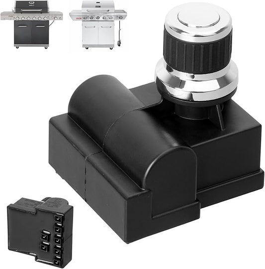 7 Outlet Pulse Igniter DHL-128-7Q for Nexgrill 720-0898 720-0896B 720-0896X 720-0896C 720-0896A Replacement Parts, Nexgrill Deluxe 6 Burner 2001648000AW Tact Push Button Replacement Igniter Parts