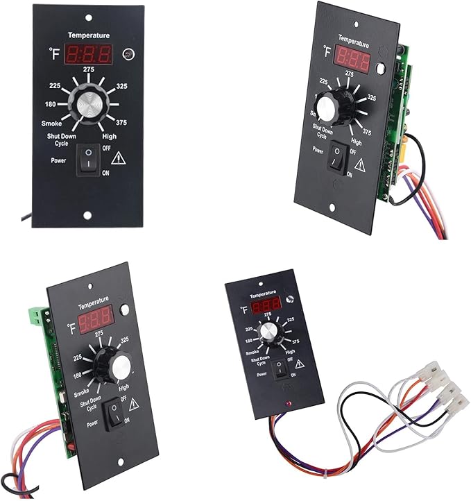 Replacement Digital Thermostat Controller Board,Digital Thermostat Wood Pellet Grill Control Board,120V Digital BBQ Thermostat Kit Control Panel Kit Parts Replacement,for Traeger Pellet Grills